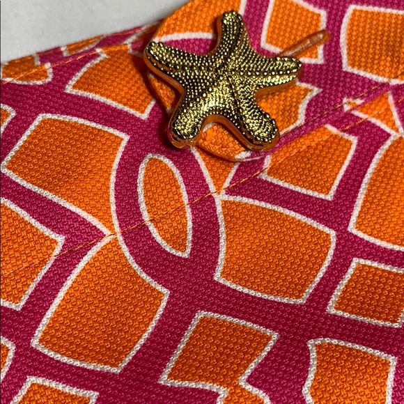 Mudpie Starfish Adorned Patterned Shorts NWT XS - Picture 3 of 4